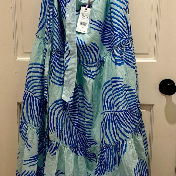 Vineyard Vines Dresses & Skirts - Vineyard Vines Aqua Maxi Skirt with Blue Palm Print